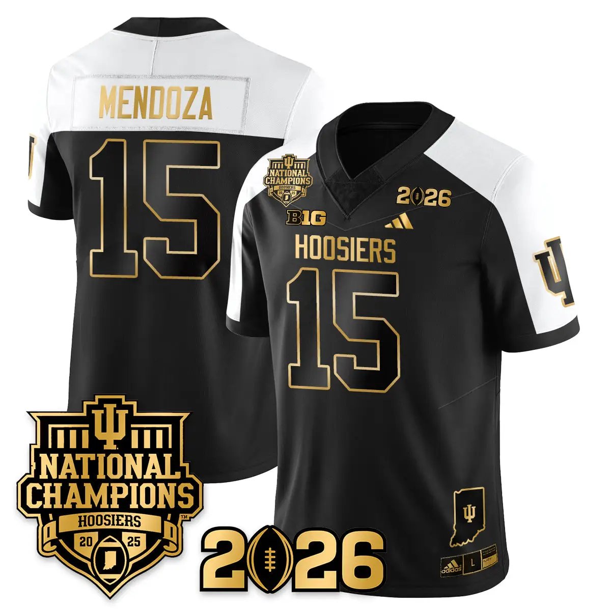 Indiana Hoosiers Vapor Limited Football Gold Jersey - 2025 National Champions by Indiana Hoosiers