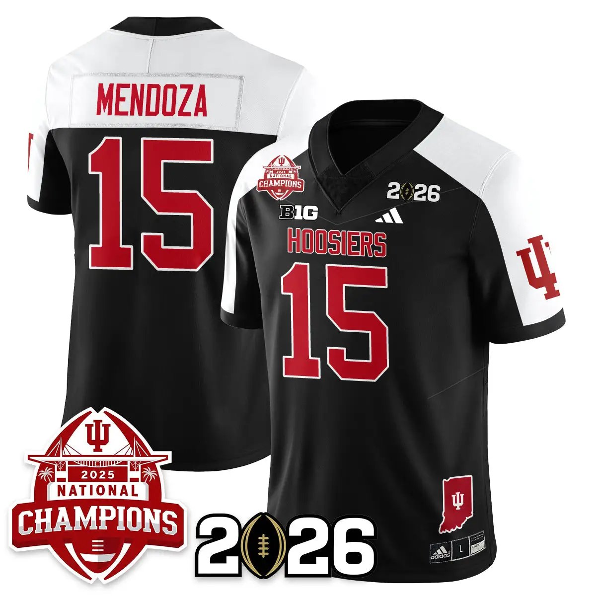 Indiana Hoosiers Vapor Limited Football Jersey V2 - 2025 National Champions by Bigdasport