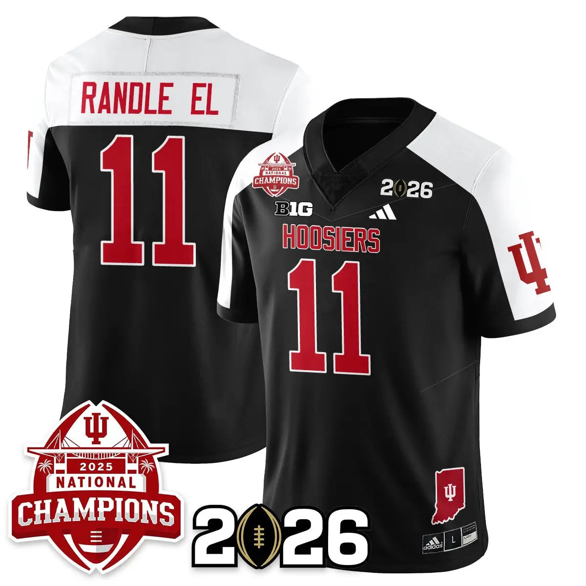 Indiana Hoosiers Vapor Limited Football Jersey V2 - 2025 National Champions by Bigdasport