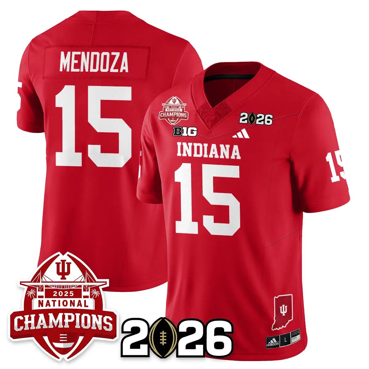 Indiana Hoosiers Vapor Limited Football Jersey V2 - 2025 National Champions by Bigdasport