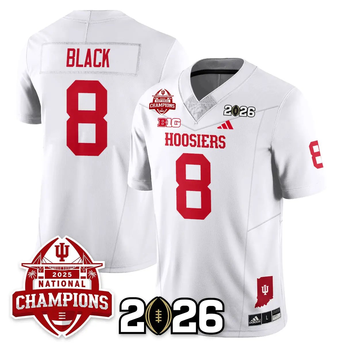Indiana Hoosiers Vapor Limited Football Jersey V2 - 2025 National Champions by Bigdasport