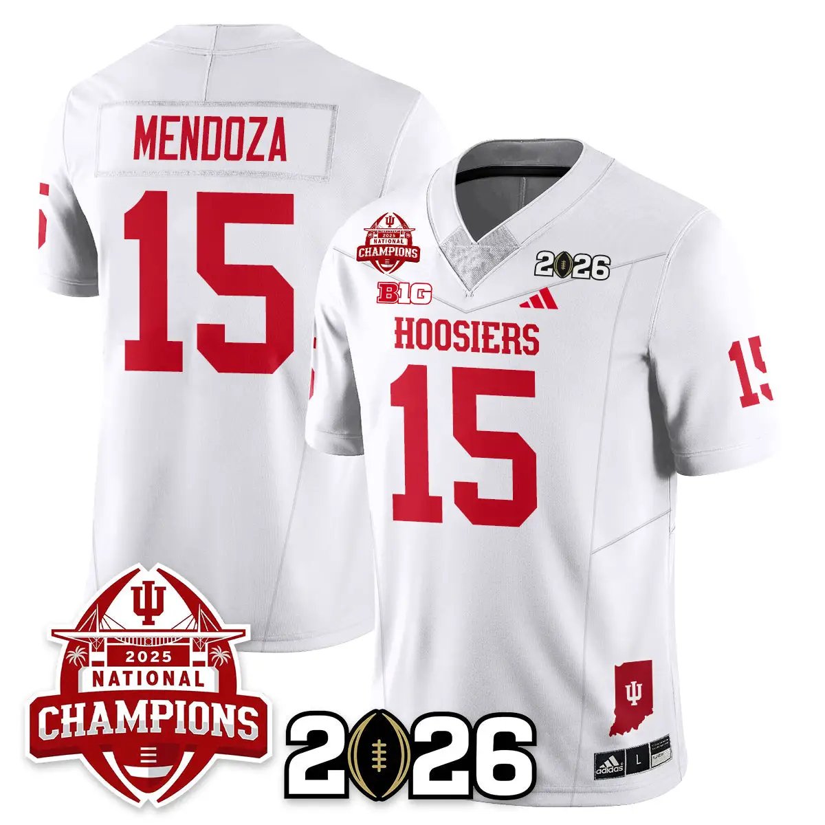 Indiana Hoosiers Vapor Limited Football Jersey V2 - 2025 National Champions by Bigdasport