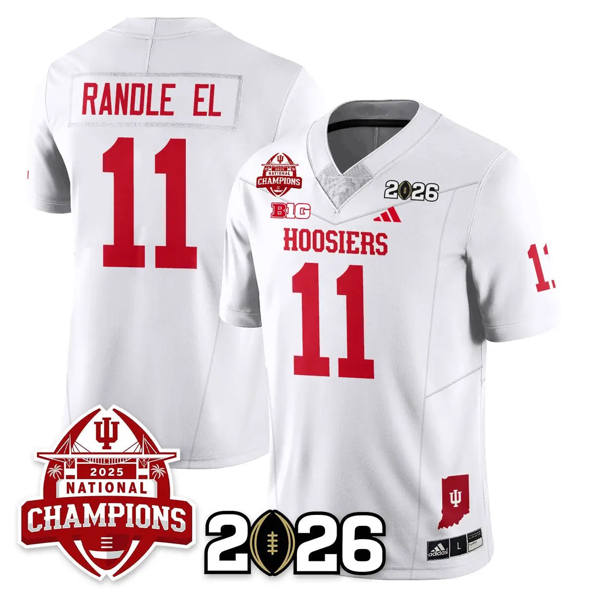 Indiana Hoosiers Vapor Limited Football Jersey V2 - 2025 National Champions by Bigdasport