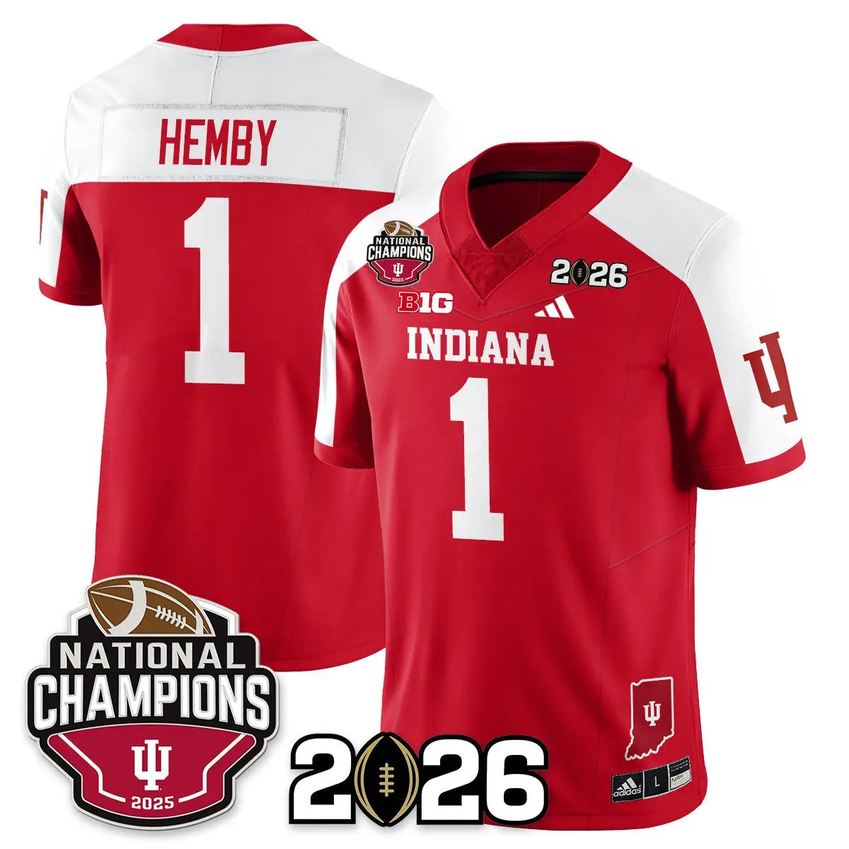 Indiana Hoosiers Vapor Limited Football Jersey V3 - 2025 National Champions by Bigdasport