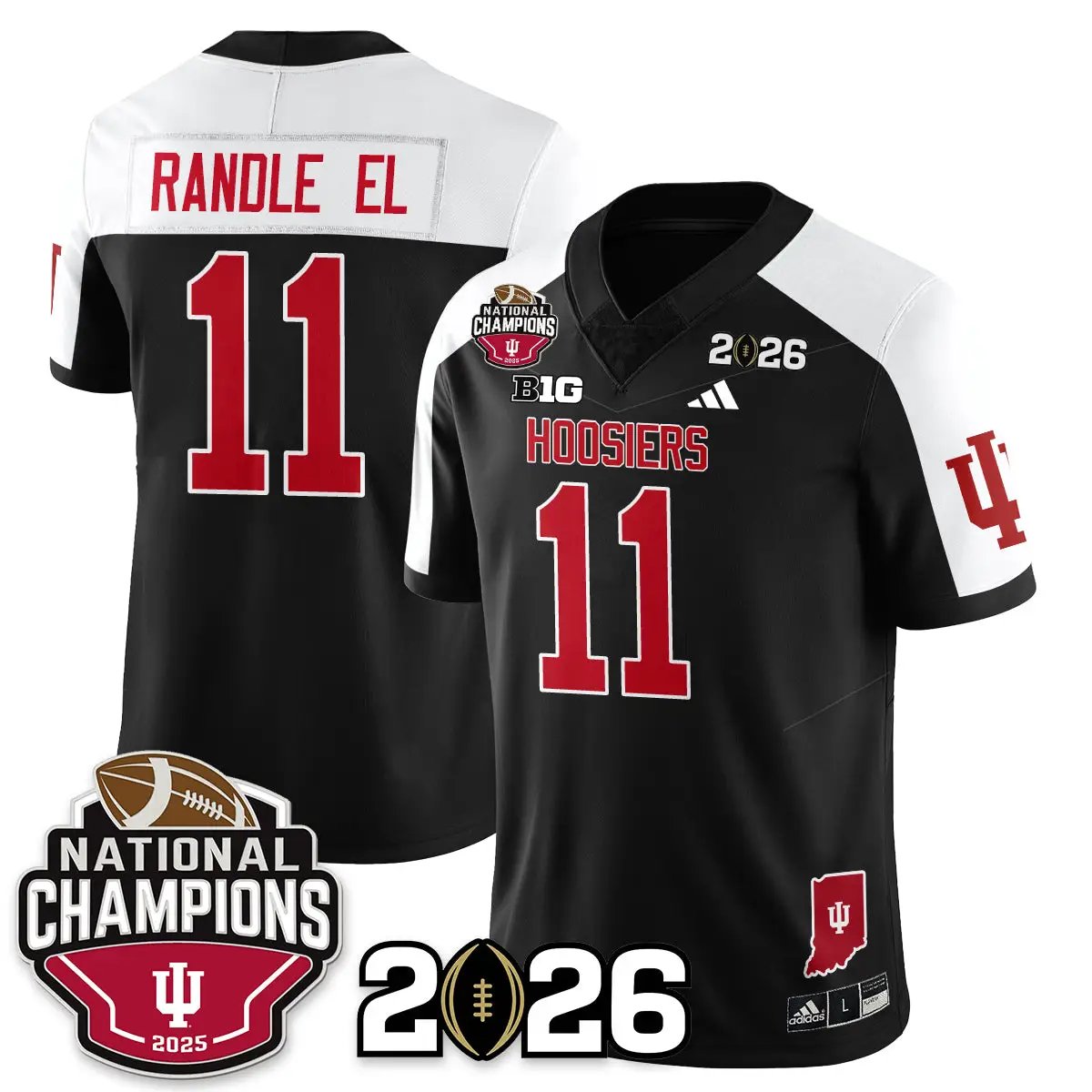 Indiana Hoosiers Vapor Limited Football Jersey V3 - 2025 National Champions by Bigdasport