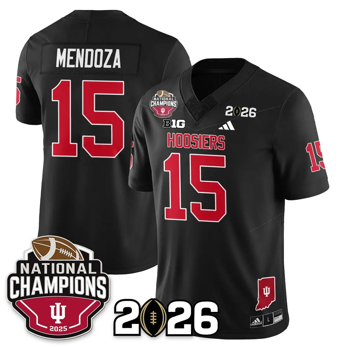 Indiana Hoosiers Vapor Limited Football Jersey V3 - 2025 National Champions by Bigdasport