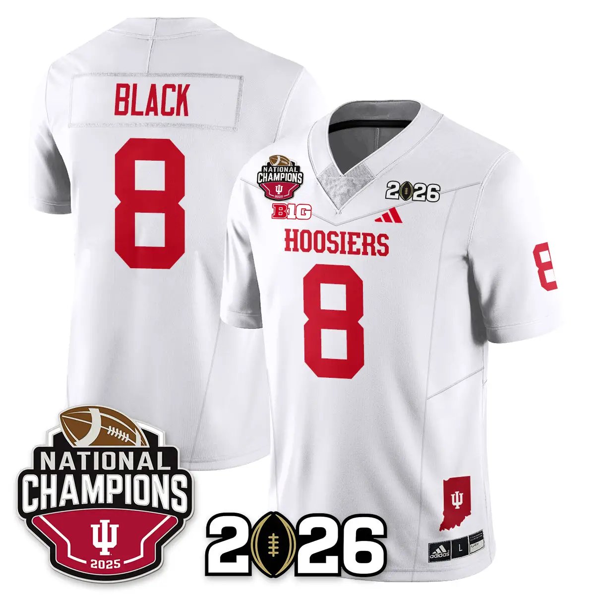 Indiana Hoosiers Vapor Limited Football Jersey V3 - 2025 National Champions by Bigdasport
