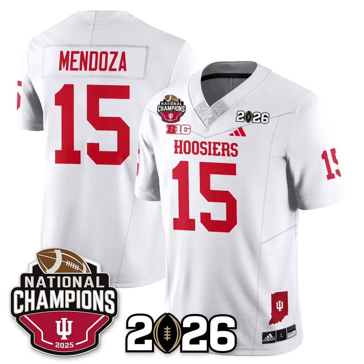 Indiana Hoosiers Vapor Limited Football Jersey V3 - 2025 National Champions by Bigdasport
