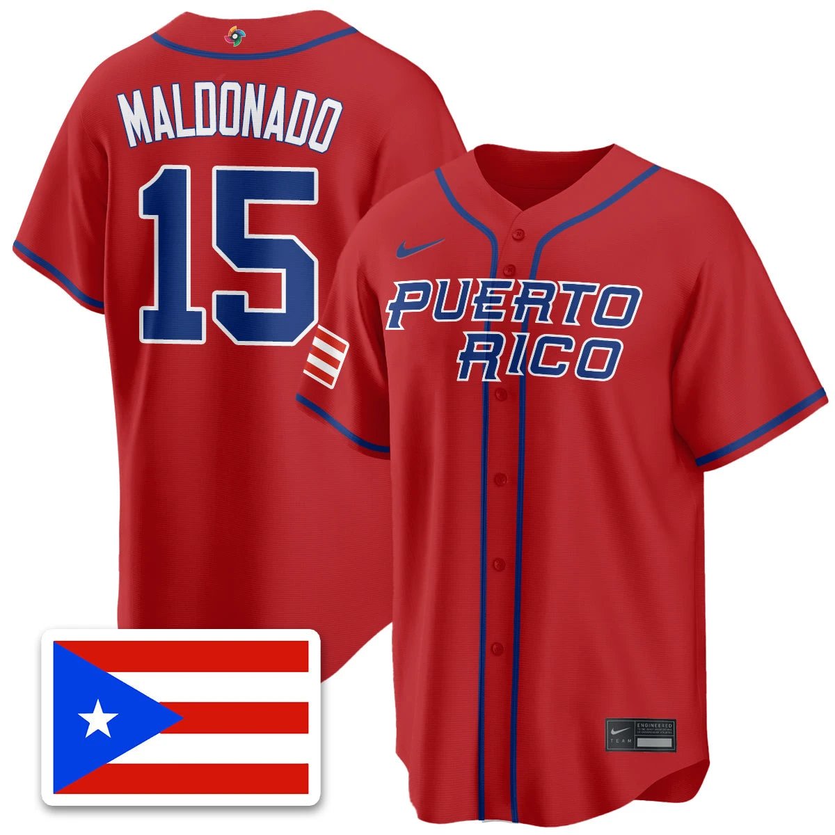 Puerto Rico Baseball 2026 World Baseball Classic Limited Jersey - All Stitched by Puerto Rico