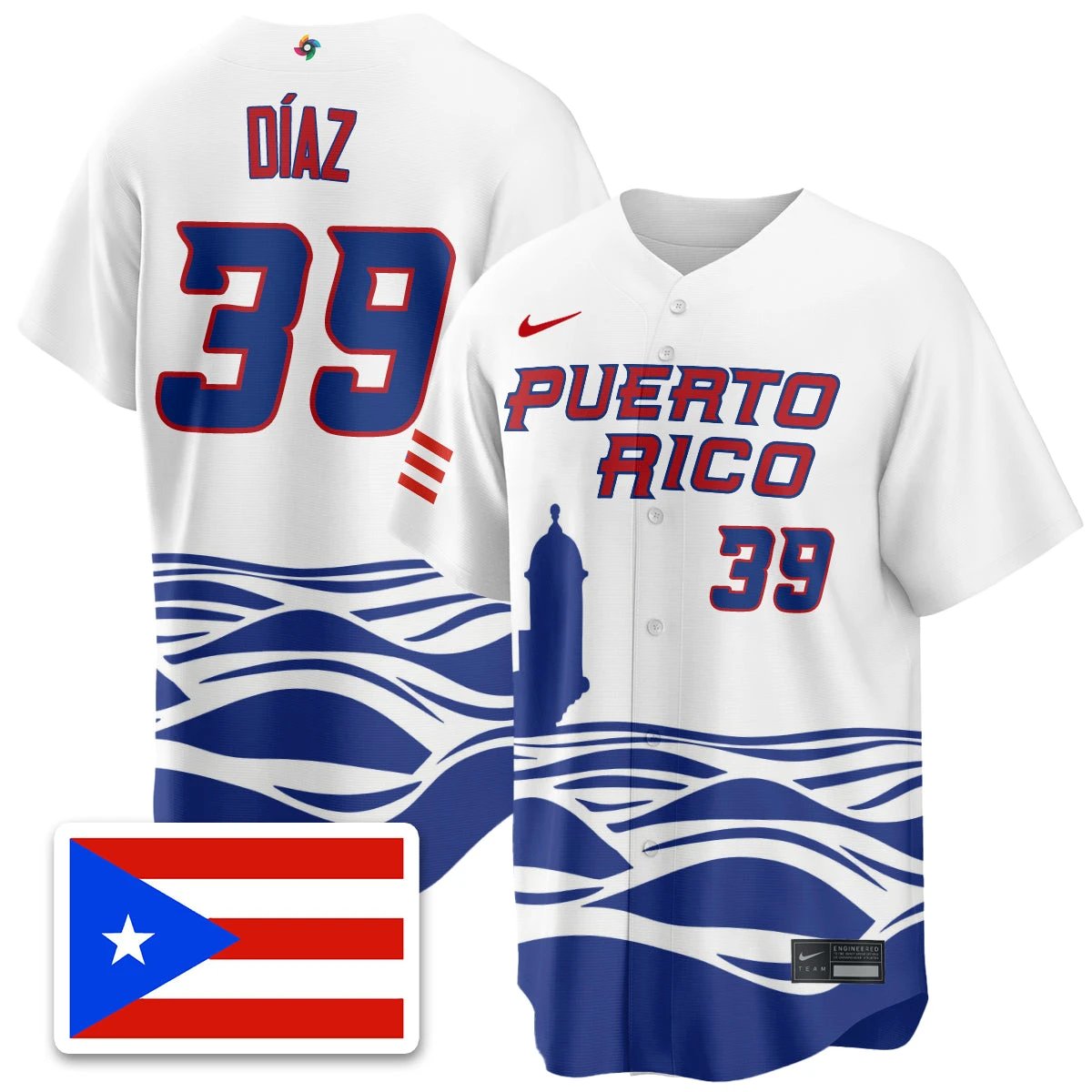Puerto Rico Baseball 2026 World Baseball Classic Limited Jersey - All Stitched by Puerto Rico