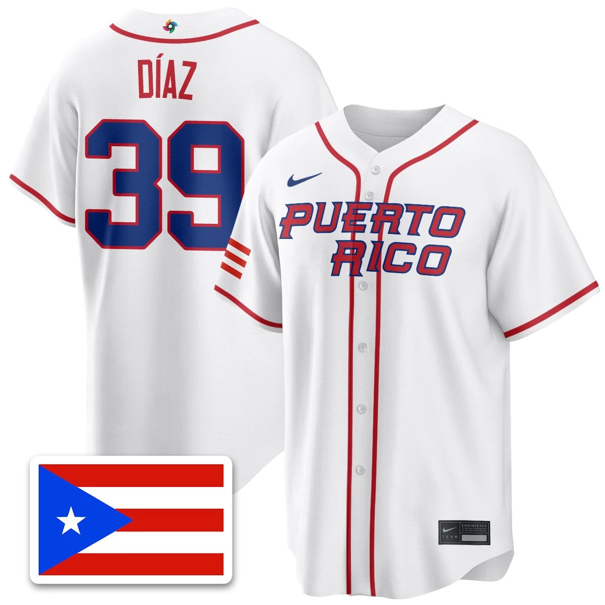 Puerto Rico Baseball 2026 World Baseball Classic Limited Jersey - All Stitched by Puerto Rico
