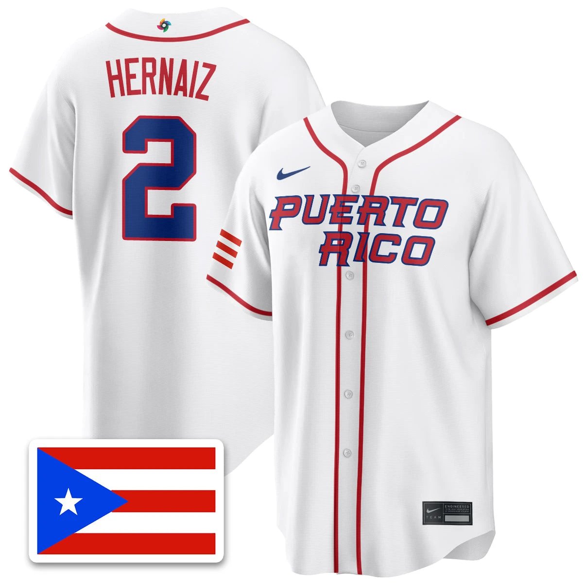 Puerto Rico Baseball 2026 World Baseball Classic Limited Jersey - All Stitched by Puerto Rico