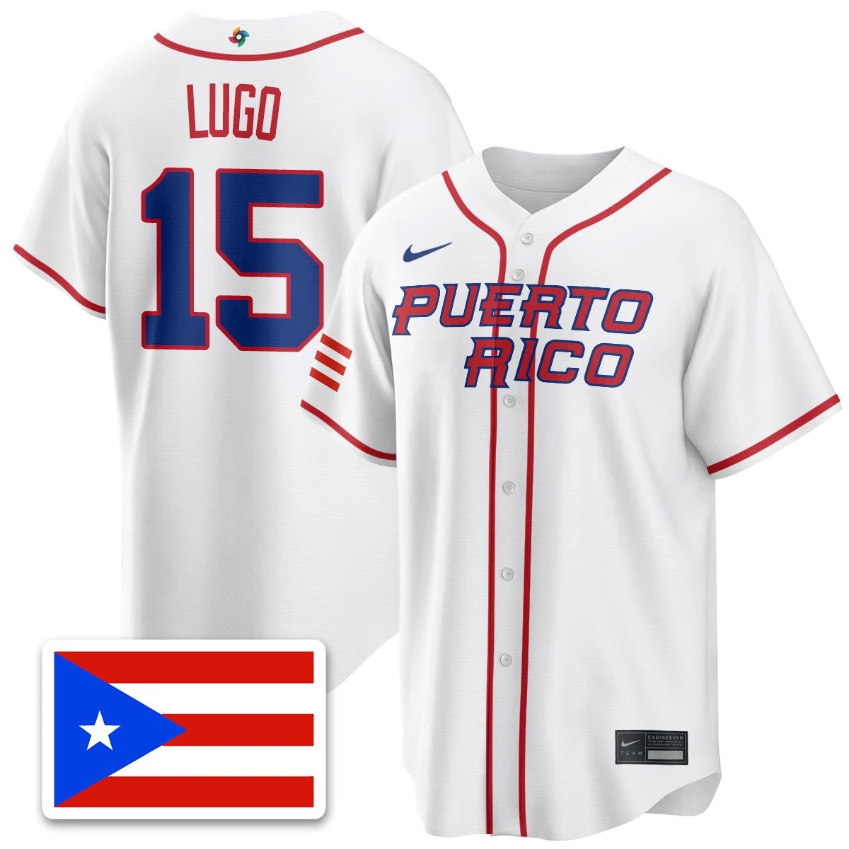 Puerto Rico Baseball 2026 World Baseball Classic Limited Jersey - All Stitched by Puerto Rico