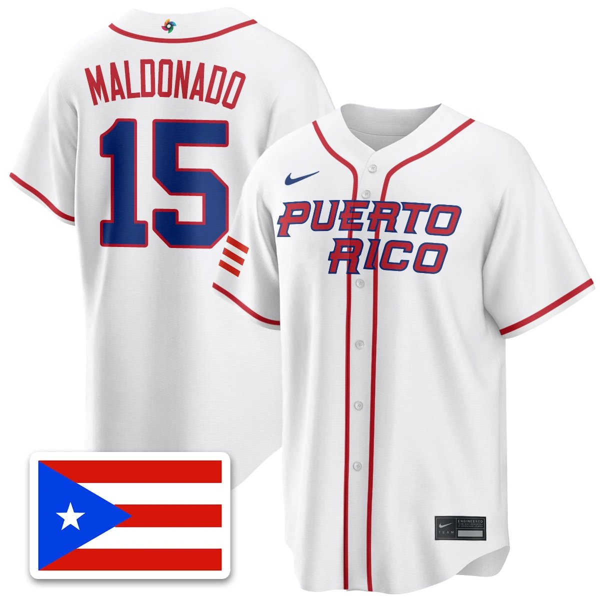Puerto Rico Baseball 2026 World Baseball Classic Limited Jersey - All Stitched by Puerto Rico
