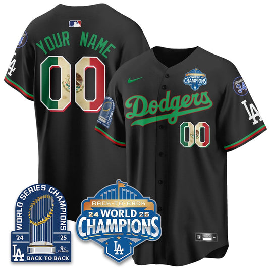 Custom LAD Mexico World Series Champions Jersey - 9x Champs - All Stitched by Hotgearco