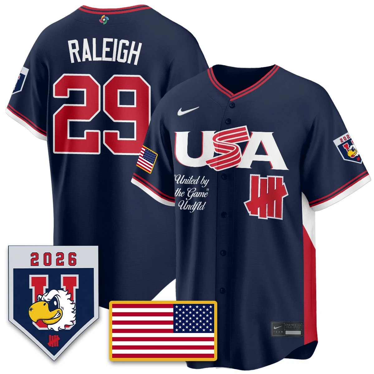 USA Baseball x Undefeated 2026 World Baseball Classic Limited Jersey - All Stitched by Hotgearco