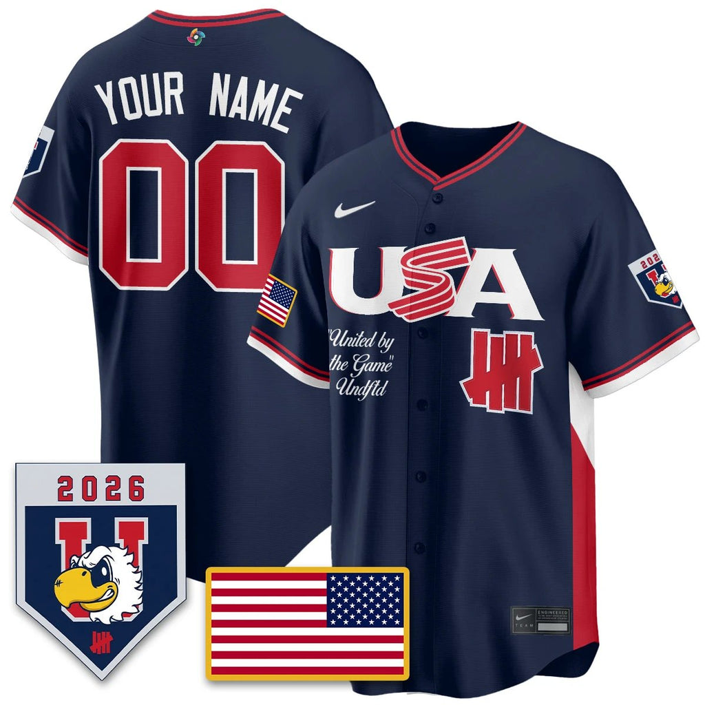 USA Baseball x Undefeated 2026 World Baseball Classic Limited Jersey - All Stitched by Hotgearco