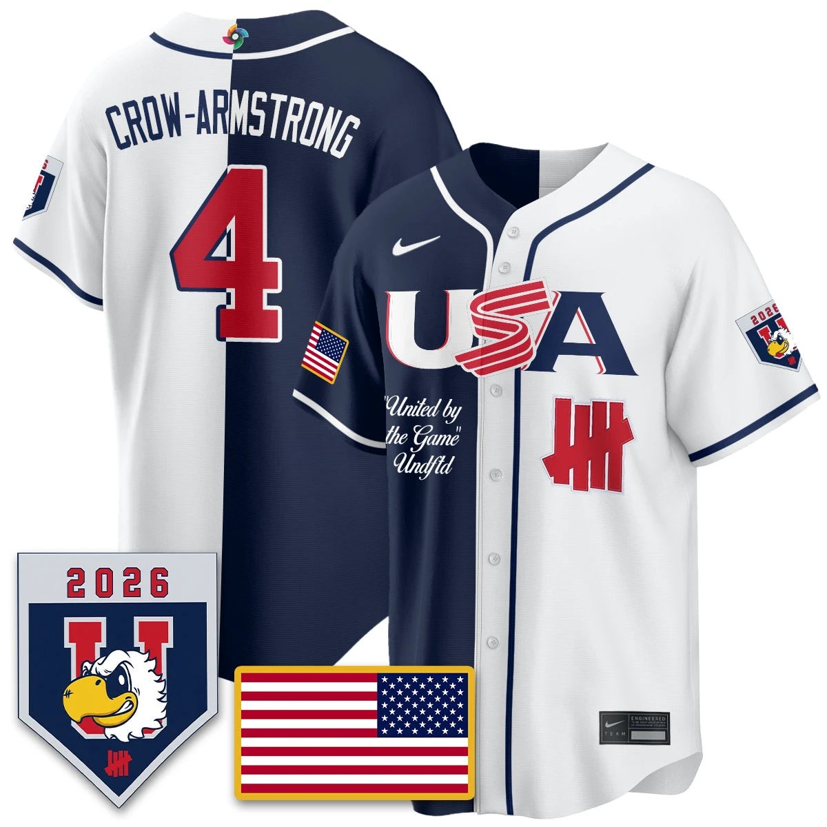 USA Baseball x Undefeated 2026 World Baseball Classic Limited Jersey - All Stitched by Hotgearco