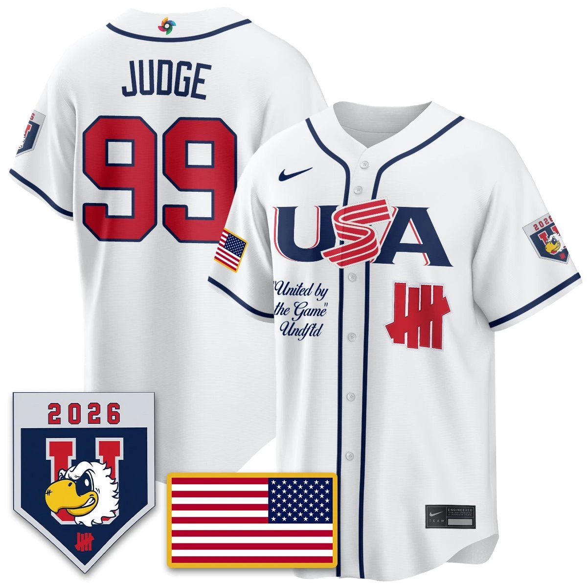 USA Baseball x Undefeated 2026 World Baseball Classic Limited Jersey - All Stitched by Hotgearco
