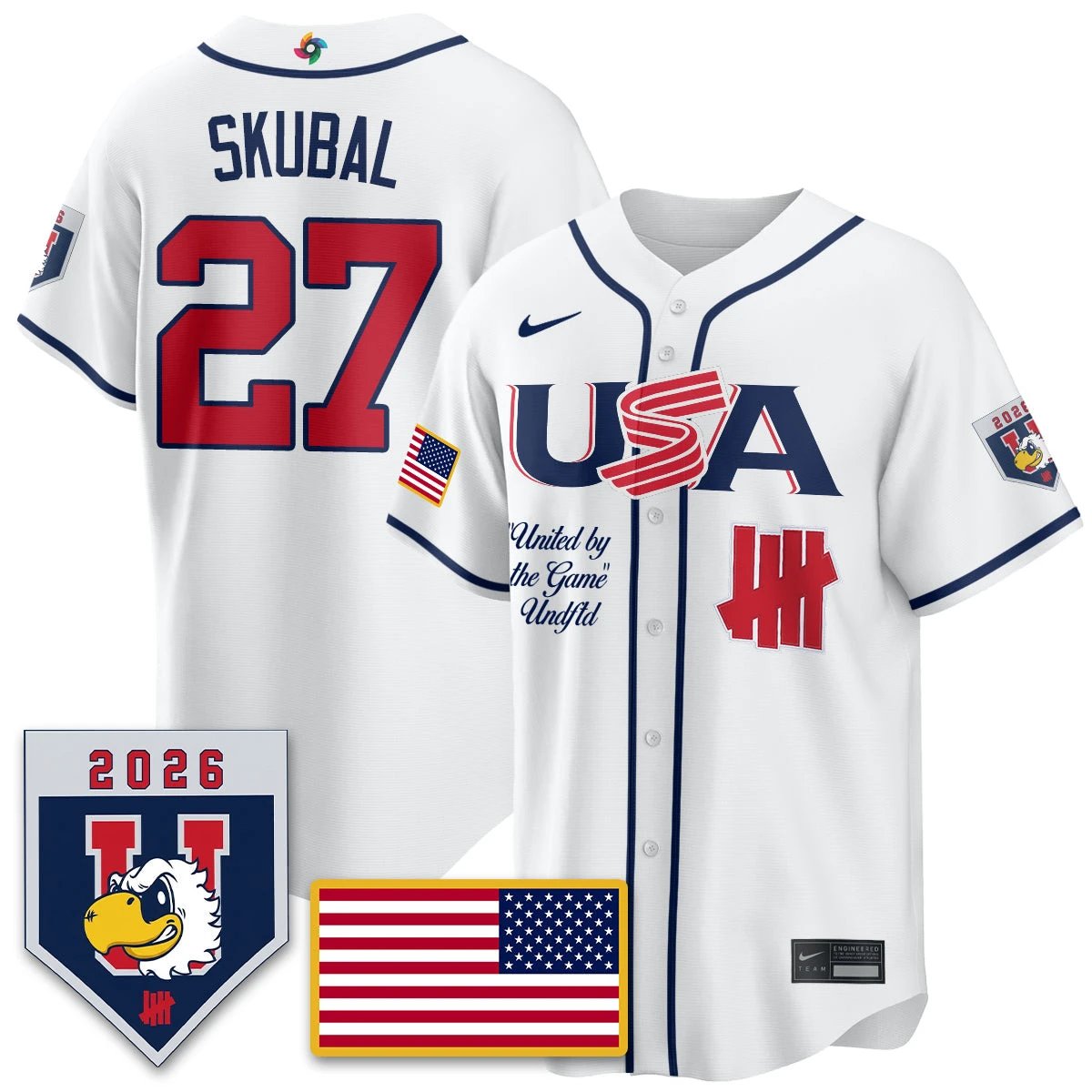 USA Baseball x Undefeated 2026 World Baseball Classic Limited Jersey - All Stitched by Hotgearco