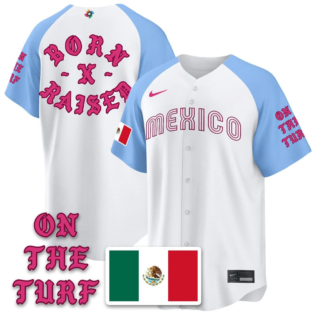 Mexico Baseball x Born x Raised 2026 World Baseball Classic Limited Jersey - All Stitched by Hotgearco