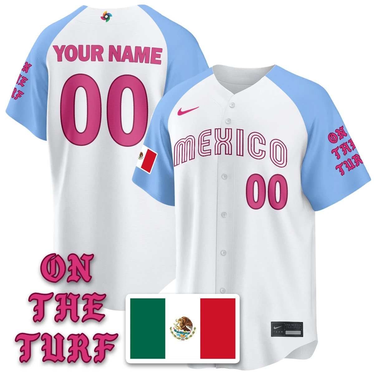 Mexico Baseball x Born x Raised 2026 World Baseball Classic Limited Jersey - All Stitched by Hotgearco
