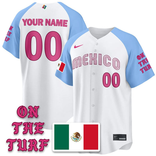 Custom Mexico Baseball x Born x Raised 2026 World Baseball Classic Limited Jersey - All Stitched by Hotgearco