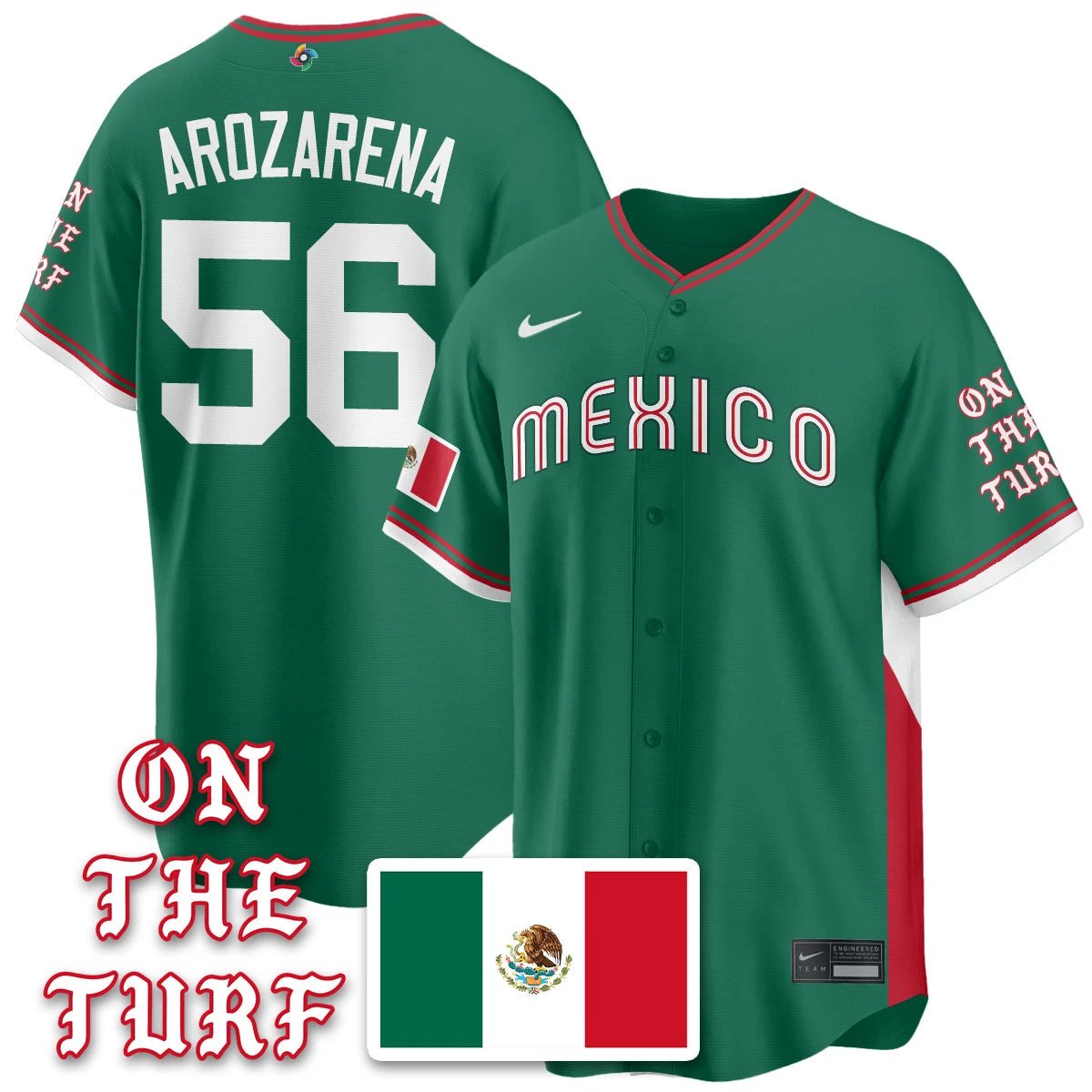 Mexico Baseball x Born x Raised 2026 World Baseball Classic Limited Jersey - All Stitched by Hotgearco