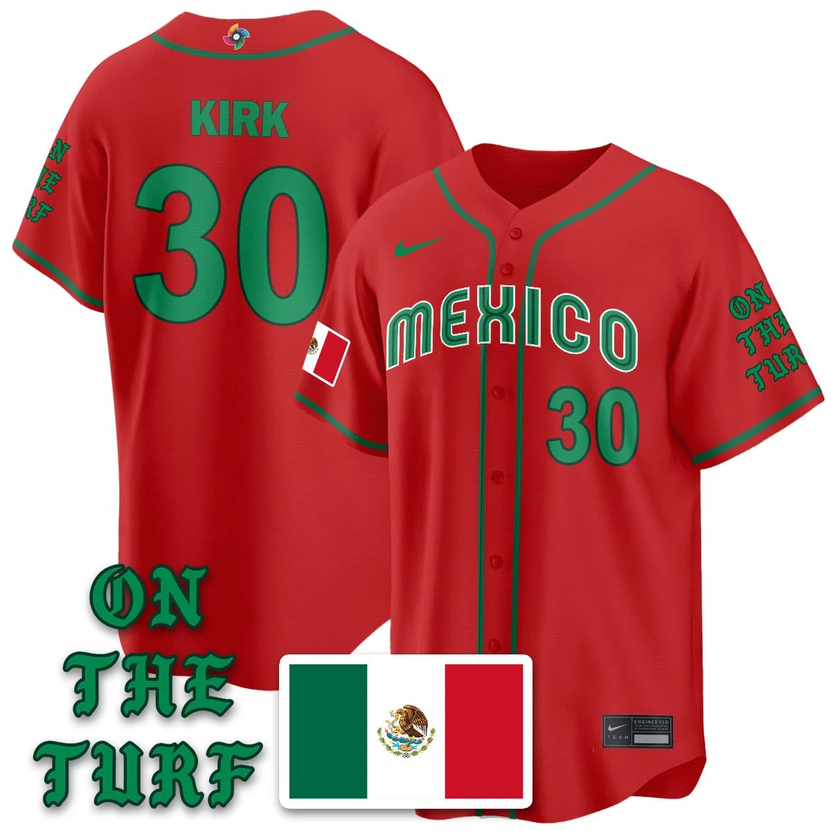 Mexico Baseball x Born x Raised 2026 World Baseball Classic Limited Jersey - All Stitched by Hotgearco