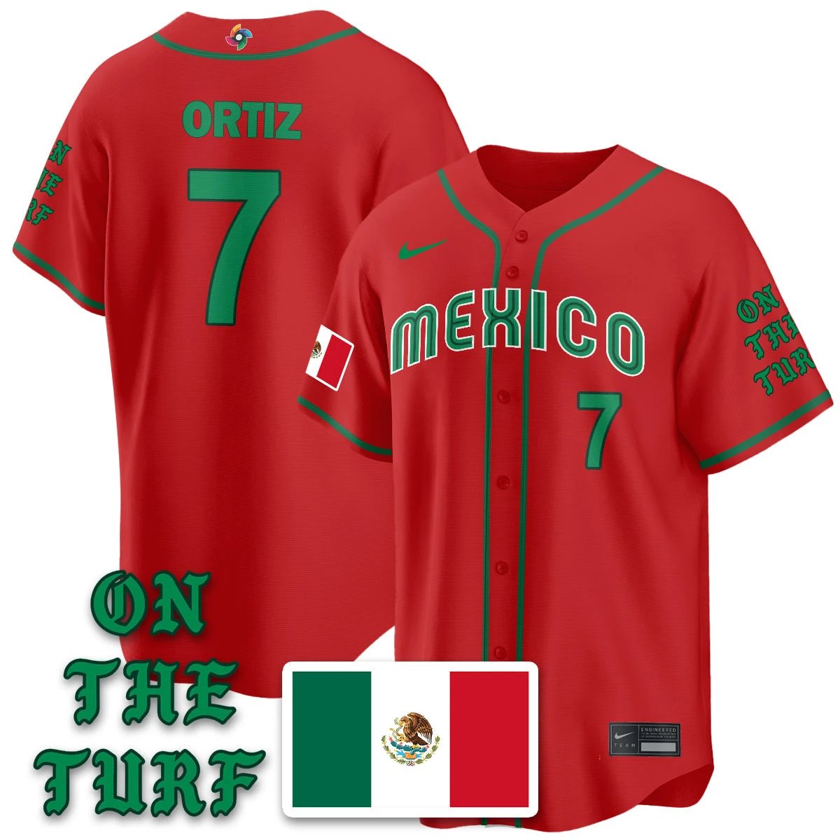 Mexico Baseball x Born x Raised 2026 World Baseball Classic Limited Jersey - All Stitched by Hotgearco
