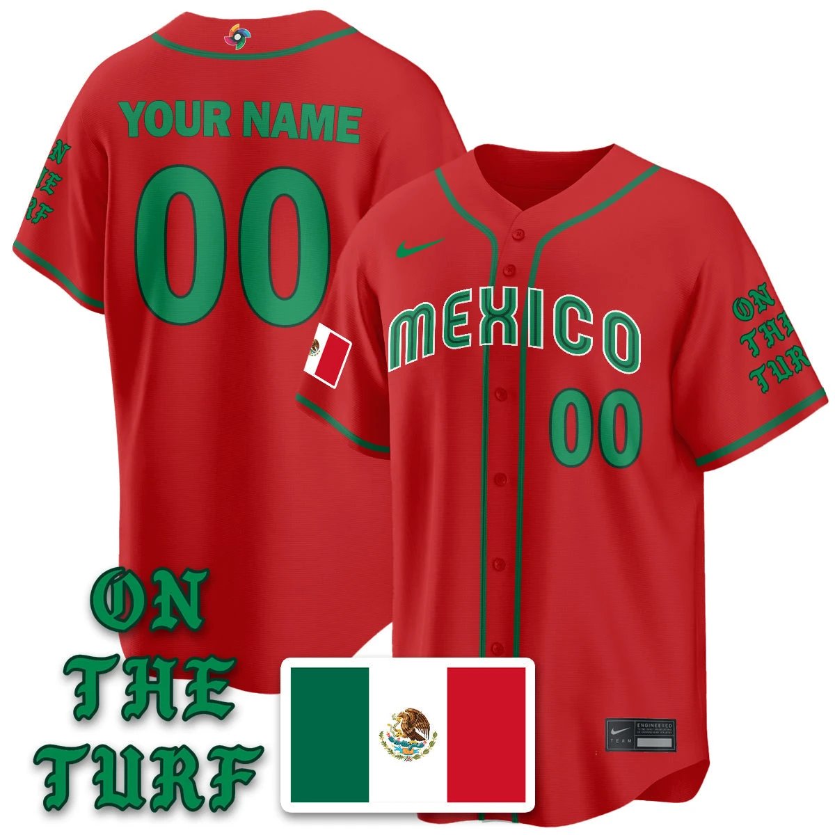 Mexico Baseball x Born x Raised 2026 World Baseball Classic Limited Jersey - All Stitched by Hotgearco