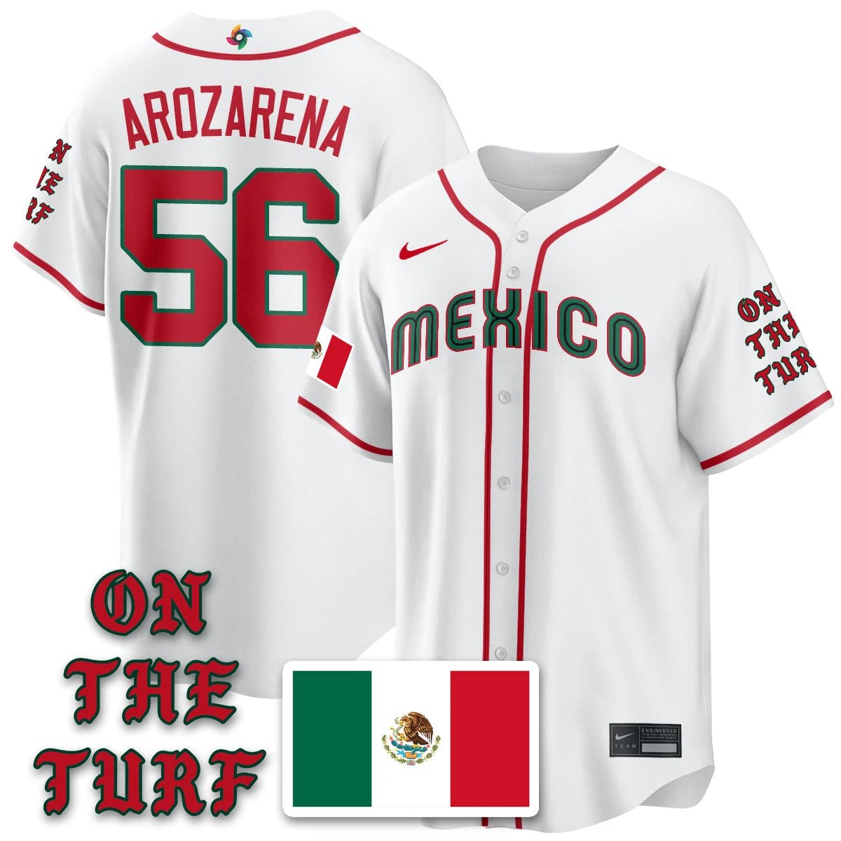 Mexico Baseball x Born x Raised 2026 World Baseball Classic Limited Jersey - All Stitched by Hotgearco