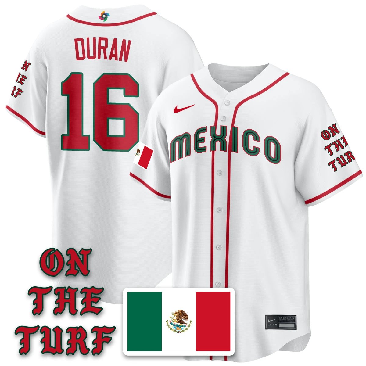 Mexico Baseball x Born x Raised 2026 World Baseball Classic Limited Jersey - All Stitched by Hotgearco