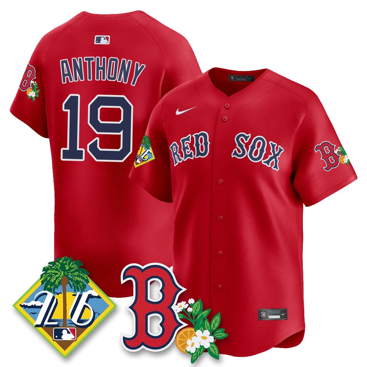 BOS 2026 Spring Training Vapor Limited Jersey - All Stitched by Hotgearco