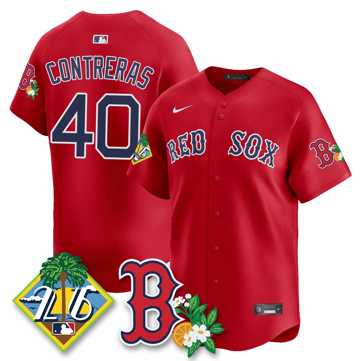 BOS 2026 Spring Training Vapor Limited Jersey - All Stitched by Hotgearco