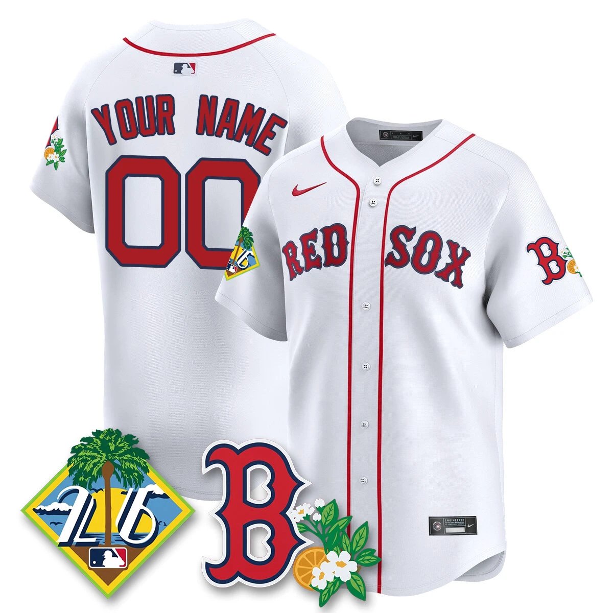 BOS 2026 Spring Training Vapor Limited Jersey - All Stitched by Hotgearco