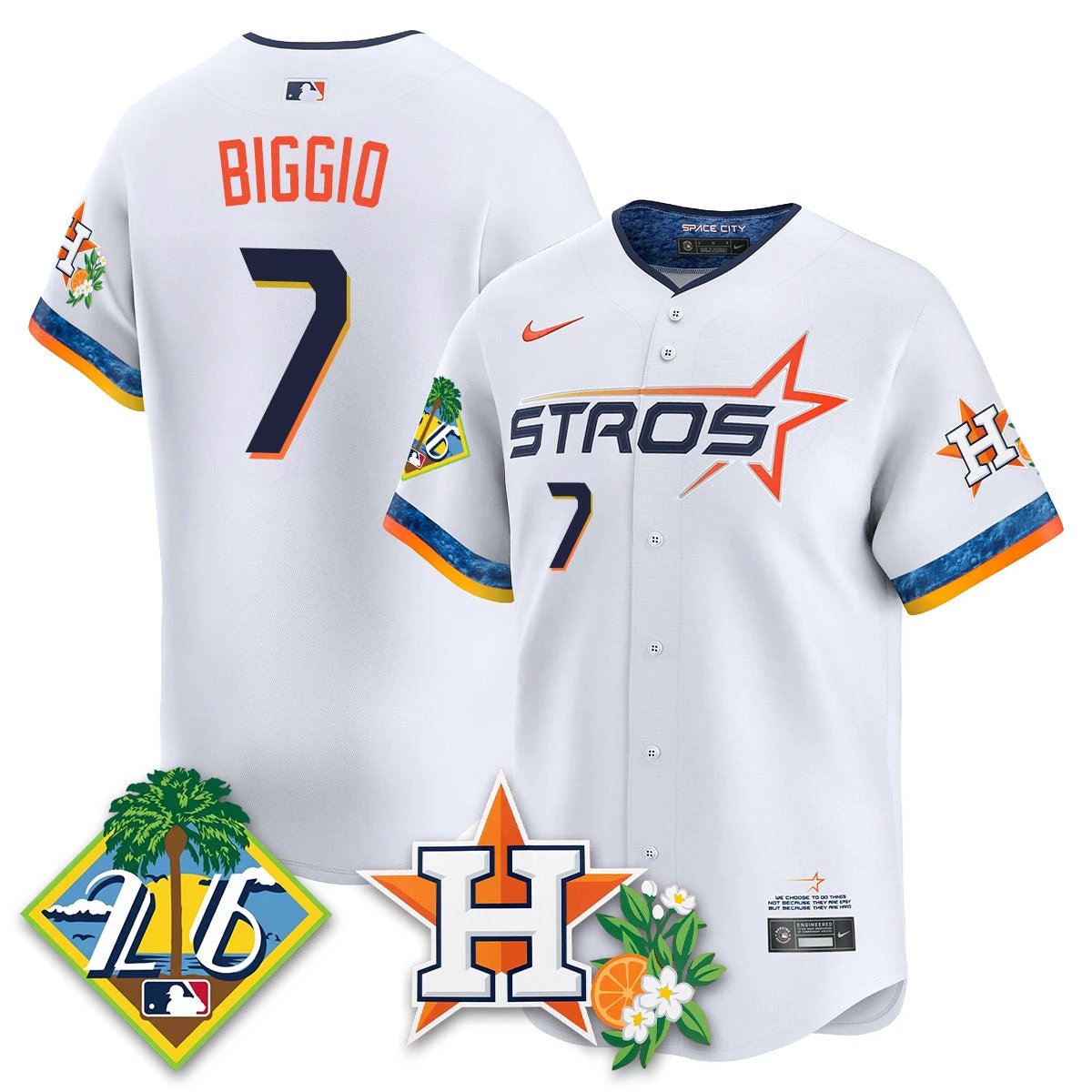 HOU 2026 Spring Training Vapor Limited Jersey - All Stitched by Houston Astros