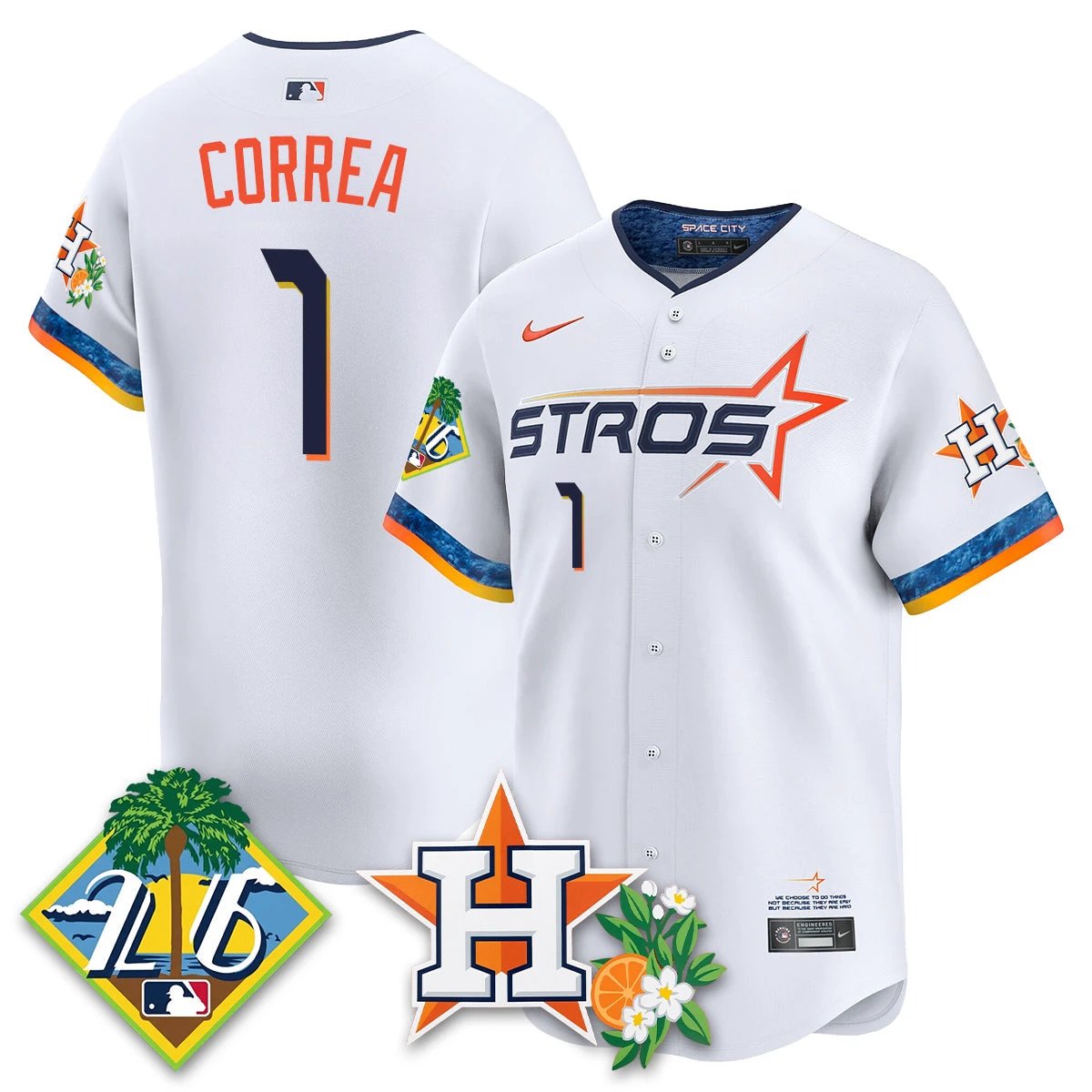 HOU 2026 Spring Training Vapor Limited Jersey - All Stitched by Houston Astros