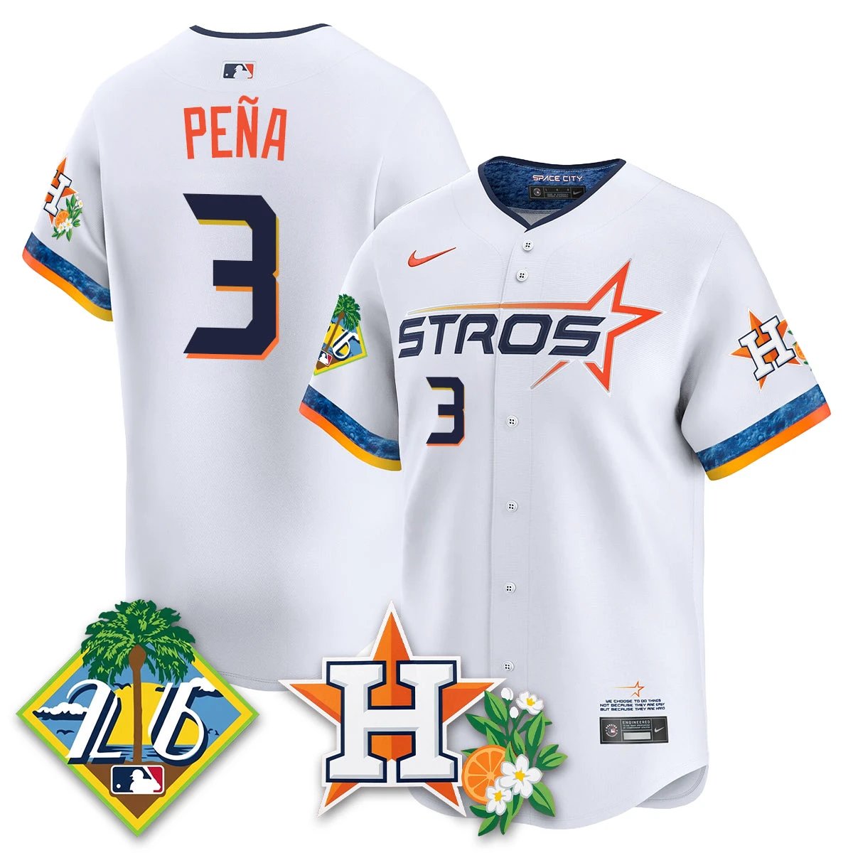 HOU 2026 Spring Training Vapor Limited Jersey - All Stitched by Houston Astros