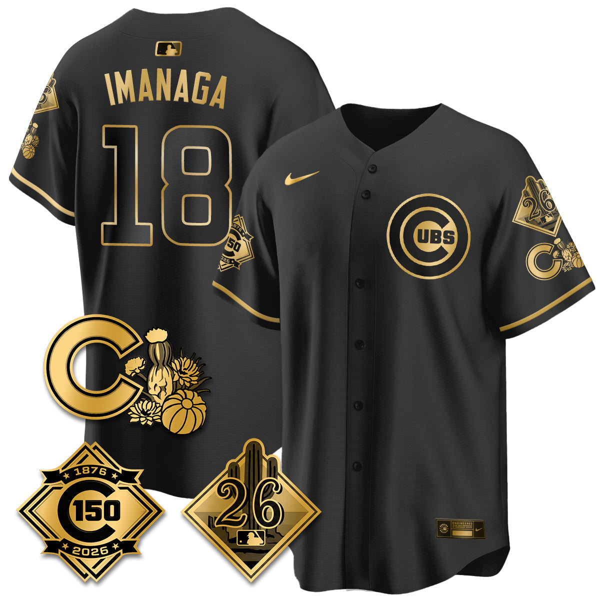 CHC 2026 Spring Training Vapor Limited Jersey - 150th Anniversary Patch - All Stitched by Chicago Cubs