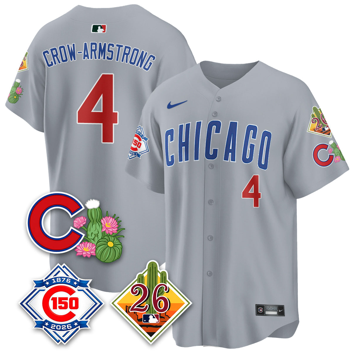 CHC 2026 Spring Training Vapor Limited Jersey - 150th Anniversary Patch - All Stitched by Chicago Cubs