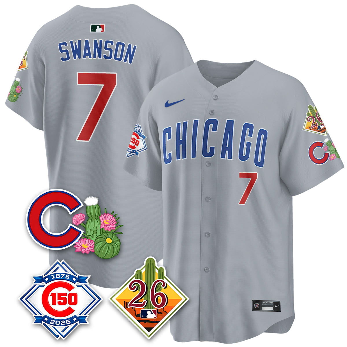 CHC 2026 Spring Training Vapor Limited Jersey - 150th Anniversary Patch - All Stitched by Chicago Cubs
