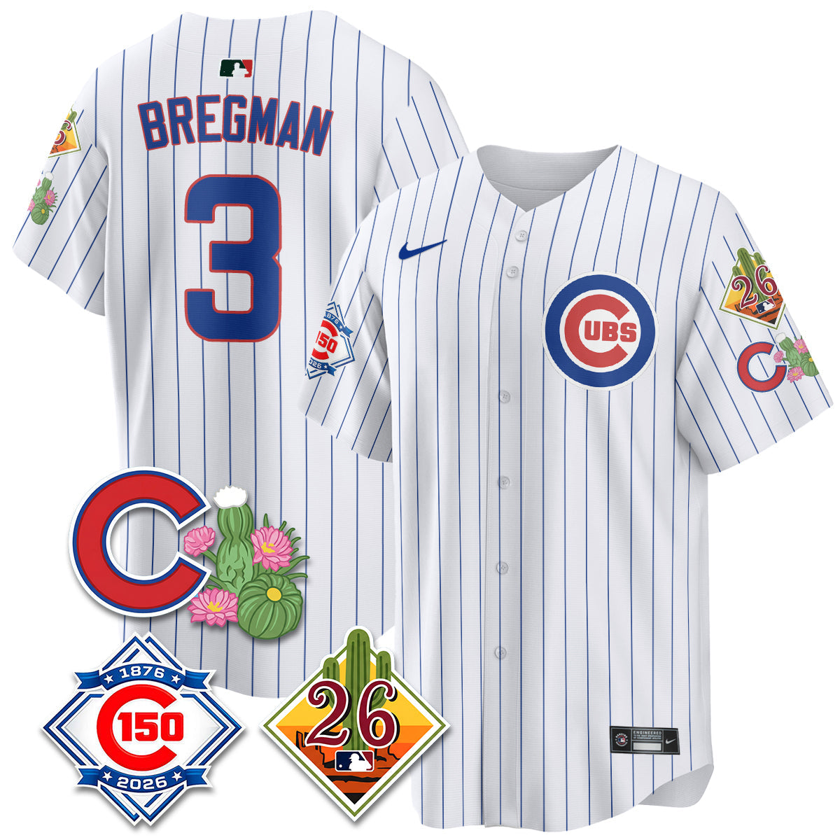 CHC 2026 Spring Training Vapor Limited Jersey - 150th Anniversary Patch - All Stitched by Chicago Cubs