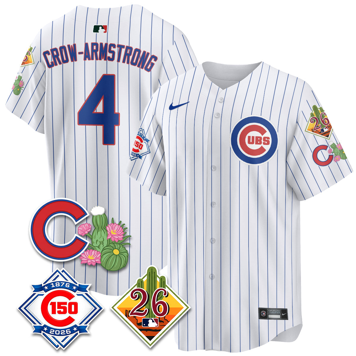 CHC 2026 Spring Training Vapor Limited Jersey - 150th Anniversary Patch - All Stitched by Chicago Cubs
