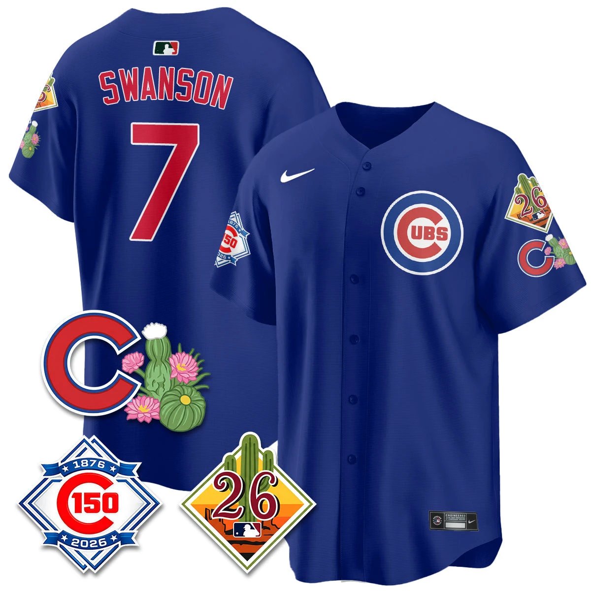 CHC 2026 Spring Training Vapor Limited Jersey - 150th Anniversary Patch - All Stitched by Chicago Cubs
