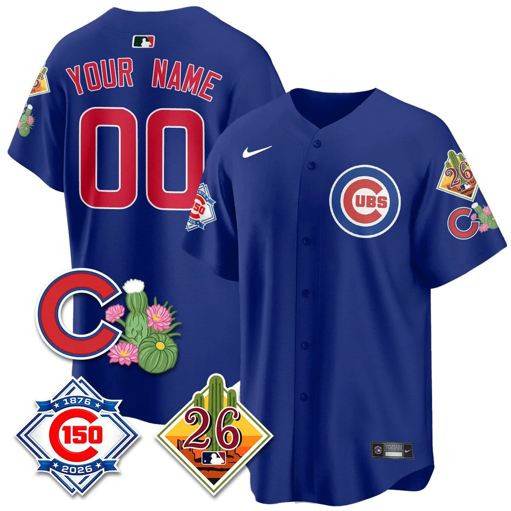 CHC 2026 Spring Training Vapor Limited Jersey - 150th Anniversary Patch - All Stitched by Chicago Cubs