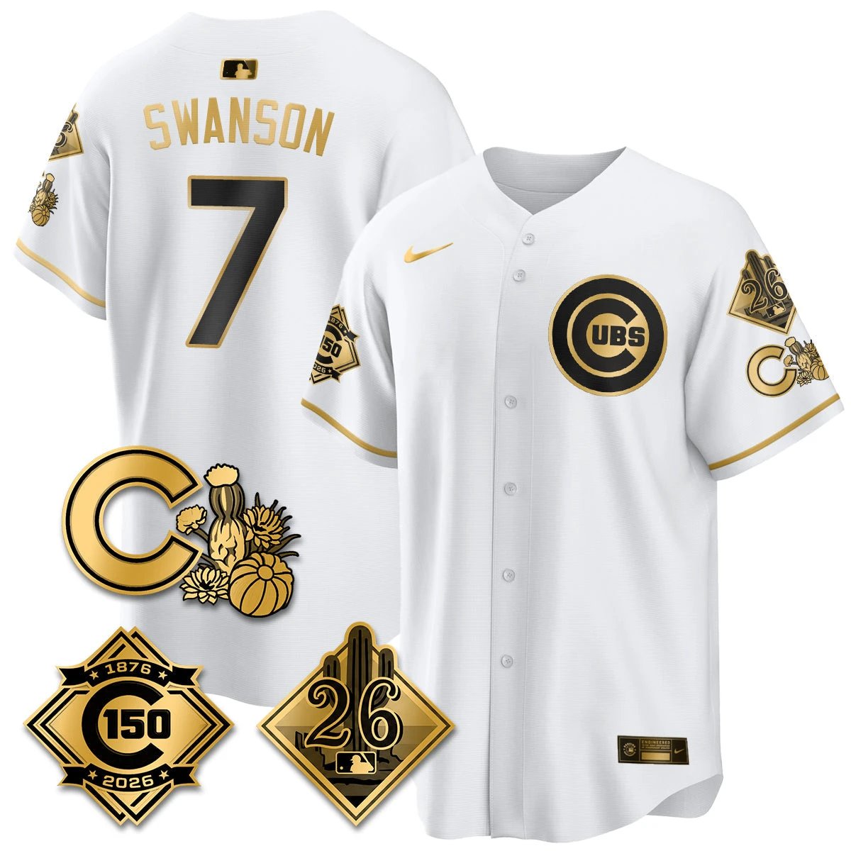 CHC 2026 Spring Training Vapor Limited Jersey - 150th Anniversary Patch - All Stitched by Chicago Cubs