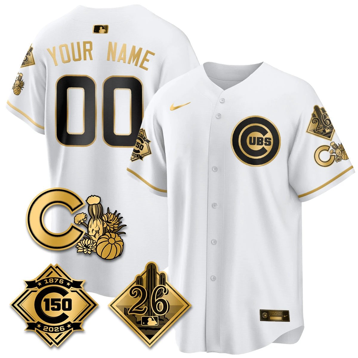 CHC 2026 Spring Training Vapor Limited Jersey - 150th Anniversary Patch - All Stitched by Chicago Cubs