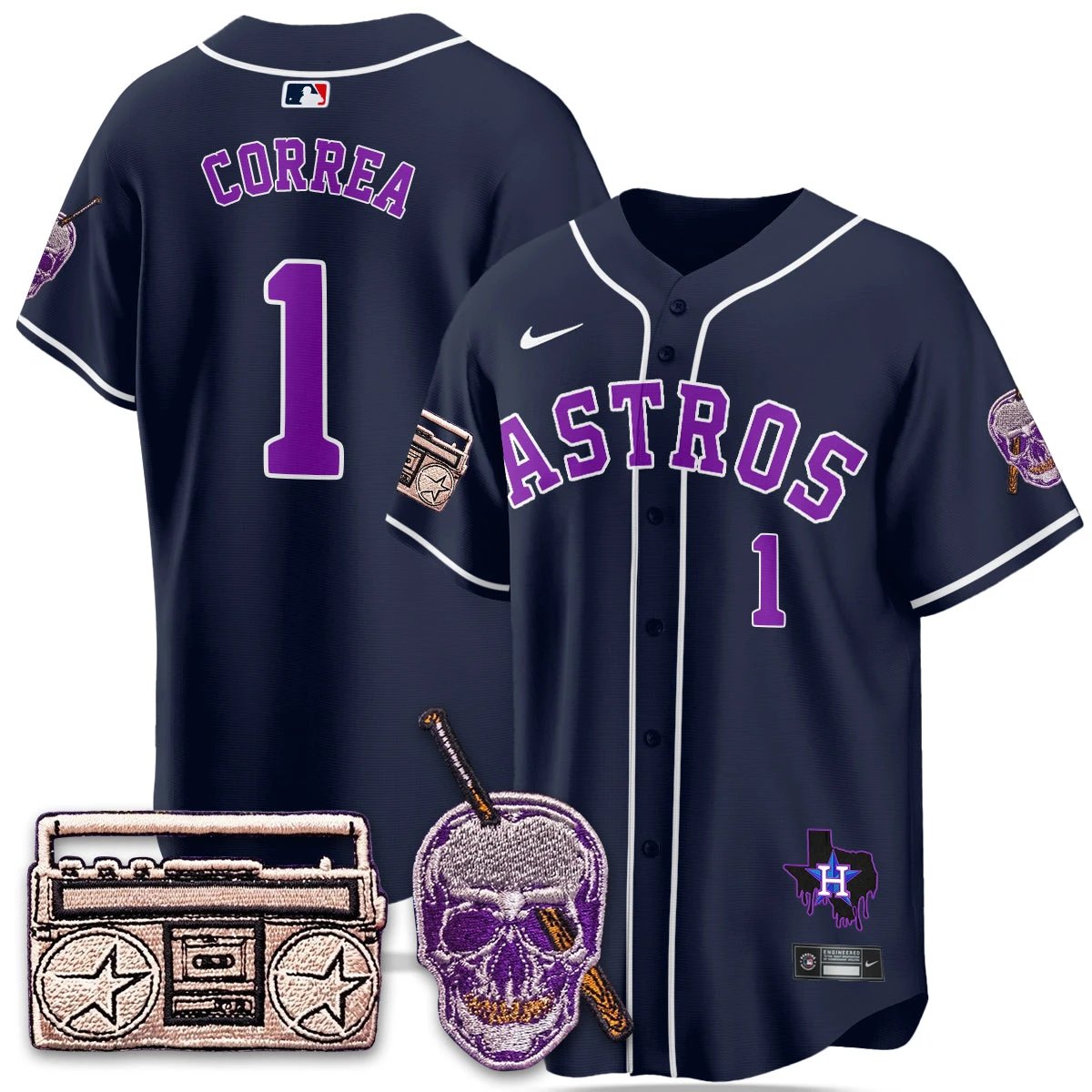 HOU DJ Screw Patch Vapor Premier Limited Jersey - All Stitched by Digigearus