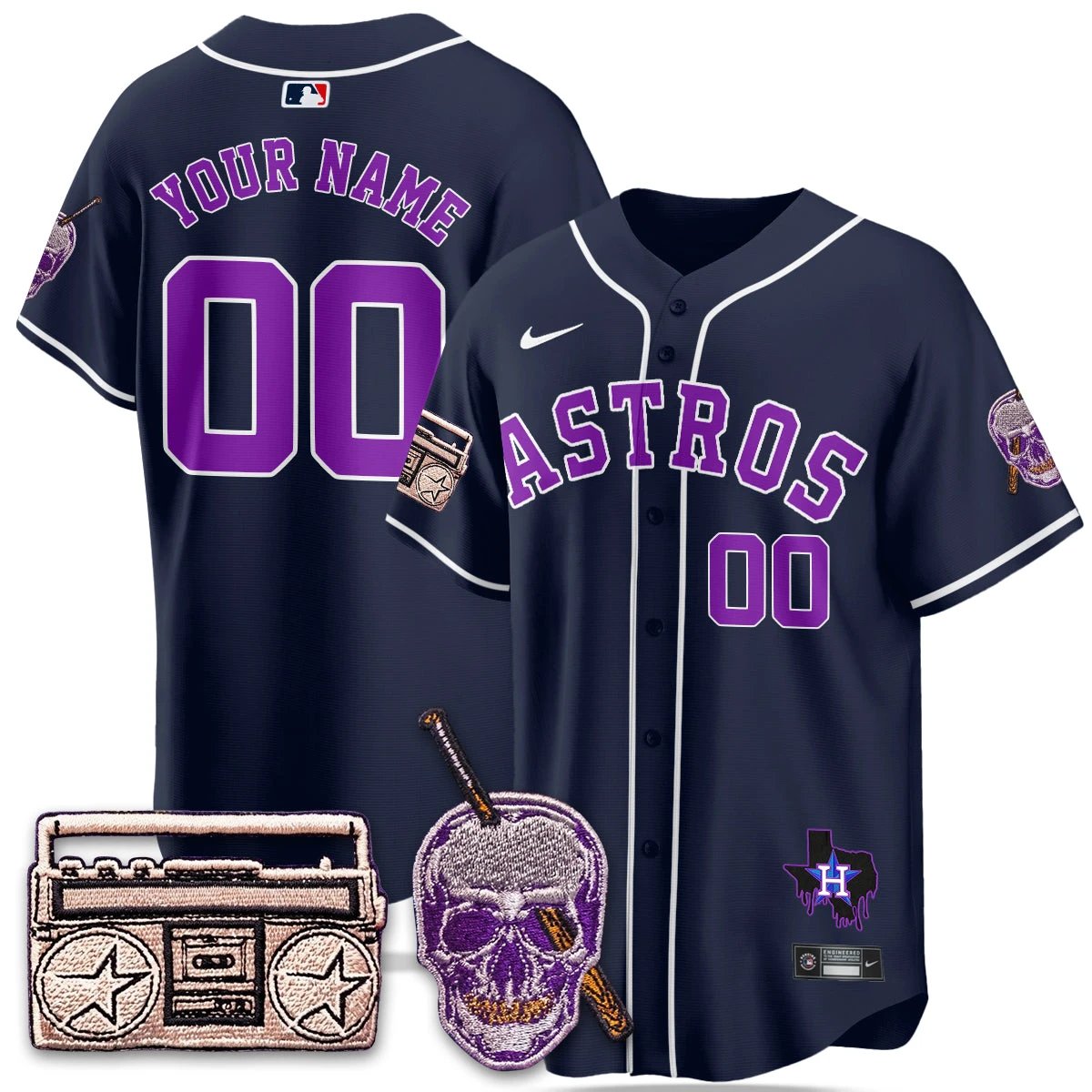 HOU DJ Screw Patch Vapor Premier Limited Jersey - All Stitched by Digigearus